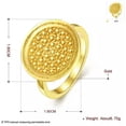 thumbnail image 2 of EOEMY Rose Gold Platinum Plated Fashion Ring Women B269-18K Gold Plated-7, 2 of 7