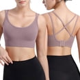 thumbnail image 2 of Women's Sexy Large Size Integrated High Strength Shockproof Yoga Running Fitness Sports Bra, 2 of 2