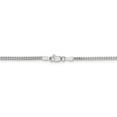 thumbnail image 4 of 14K White Gold chain Franco Flat 20 in 1.5 mm, 4 of 5
