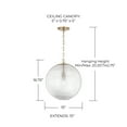 thumbnail image 4 of 1 Light Pendant In Minimalist Style-16.75 Inches Tall And 15 Inches Wide-Matte Black Finish    -Traditional Installation Capital Lighting 349911Mb, 4 of 7