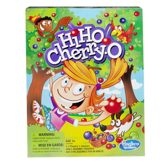 Hasbro Gaming Hi Ho! Cherry-O Board Game, Counting and Numbers Game for Preschoolers, 3 