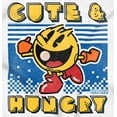 thumbnail image 2 of Retro Cute Hungry Funny PACMAN Game Women's Graphic T Shirt Tees Brisco Brands S, 2 of 6