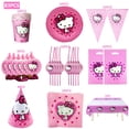 thumbnail image 1 of Bolsas de regalo de Hello Kitty para 20 personas, embalaje de papel de dibujos animados de gato, globos de cumpleaños, decoración de fiesta de cumpleaños para niñas, 1 of 4