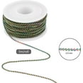 thumbnail image 2 of 32.8 Feet 10M Stainless Steel Ball Bead Chains Rainbow Soldered Chain 2.5mm with Spool Multi-Color for Jewelry Necklace Bracelet Making Crafts, 2 of 9
