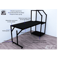 thumbnail image 3 of Escritorio Gamer CTS Kronos - Extra Grande 165 cm - 3 Niveles de Repisas, 3 of 6