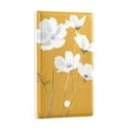thumbnail image 2 of Yayeee Blank Wall Plate Cover 1-Gang 4.5"x2.7" Home Unused Decorative Outlet, White Flowers, 2 of 7