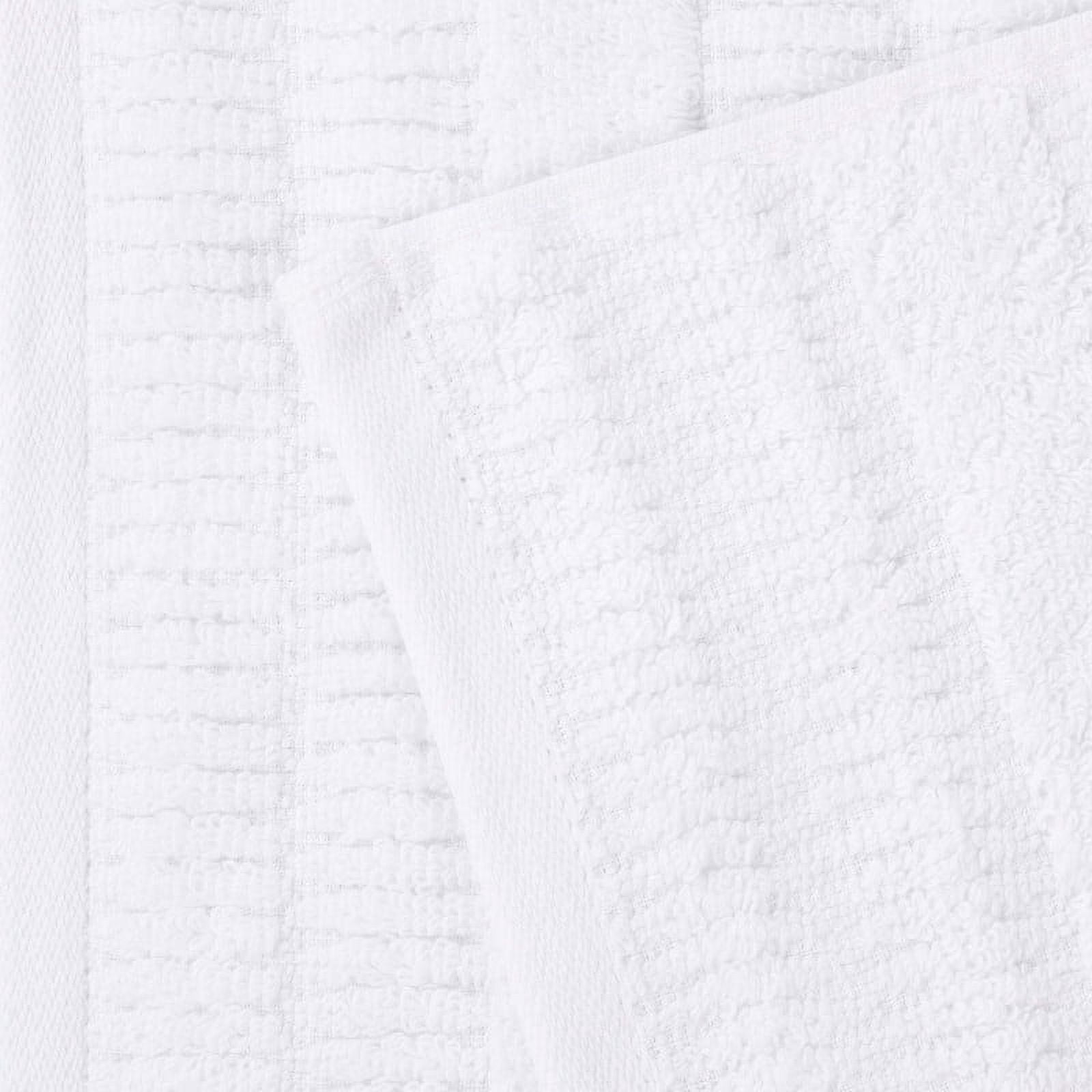 Superior Mika Smart Twist Cotton Medium Weight Bath Sheets, Set of 2, Quick Dry Towels, White