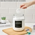 thumbnail image 3 of Glass Jars Laundry Containers with Lid, 0.5 Gallon Room Organization and Storage Jars, Laundry Detergent Container Laundry Powder Pods Holder, Glass Jar Wide Mouth with Scoops, Labels, 3 of 8