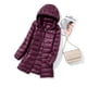 thumbnail image 1 of Chaqueta ligera con capucha de longitud media para mujer, con capucha, para otoño e invierno, desmontable, con capucha, 1 of 5