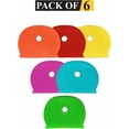 thumbnail image 3 of Coloured Key Caps Tags Set Flexible Key Covers Plastic Key Identifiers Markers Protectors Key Cap Label for Easy Identifying House Office Door Keys Accessories Assorted Color (Pack of 6), 3 of 5