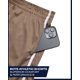 thumbnail image 2 of Shorts de básquet para niño Reebok talla 14-16, topo y blanco, 2 of 7