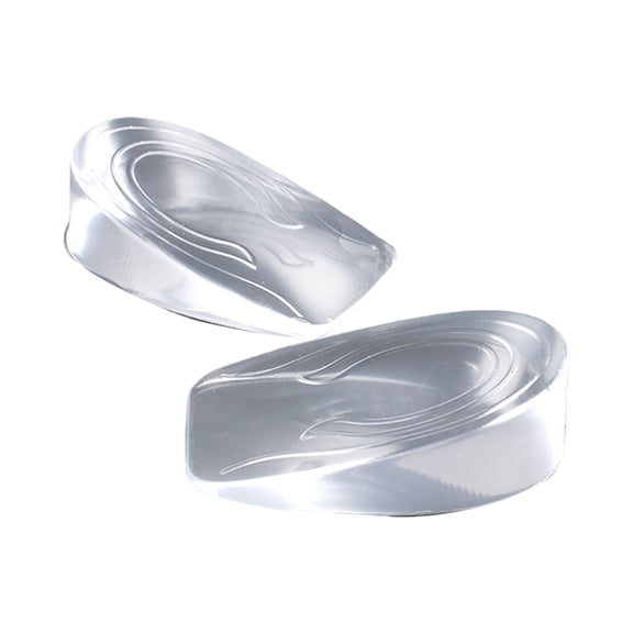1 Pair Silicone Heel Cushions Raiser for Men and Women Increase Height Shock Absorption Gel Heel Pads for Relief