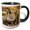 Black/White, variant on 3drose, Brazil, Pantanal. Green Iguana., 11oz Two-tone Green Mug