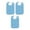 azure color, variant on Gazechimp 3Pcs Adult Bibs Machine Washable Reusable Adjustable for Seniors Elderly Men azure color