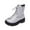 Silver, variant on Women'sAnkle Boots Stylish Ankle Boots with Round Toe Shiny Sequin Detailing and Thick Sole Casual Booties Silver 38