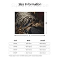 thumbnail image 5 of Yiaed Noble Style Bald Eagle Print Blanket Throw Blanket Soft Cozy Flannel Blanket for Home Bed Sofa Couch Chair-60"x50", 5 of 6