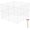 White, variant on Pet Playpen, Small Animals Supplies, 16 Panels Exercise Playpens Cage, C Grids Portable Yard Fence Indoor, Ideal for Guinea Pigs, Pet Products, DIY Metal Yard Fence