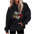thumbnail image 1 of Birdeem Mode Décontractée pour Femmes Impression de la Saint-Valentin Hauts à Manches Longues Sweat à Capuche, 1 of 1