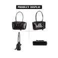 thumbnail image 3 of Deago Vintage Shoulder Bags for Women Y2k Fall Purse Top Handle Hobo Handbag PU Leather Tote Bag with Cute Pendant (Black), 3 of 8