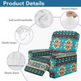 thumbnail image 4 of Yuyamidu Western Reclining Chair Covers 4 Pieces Navajo Stretch Recliner Couch Protector with Elastic Edge Washable Recliner Protector for Living Room Bedroom, Home Decor, 4 of 8