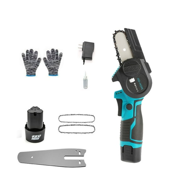 3-Inch Cordless Chainsaw, Lithium-ion Mini Handheld Electric Saw for Wood Cutting and Tree Pruning