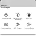 thumbnail image 4 of HOOFUN Wireless Charger, Wireless Charger 3 in 1 Wireless Charging Station 15W Fast Charging Vecal Stand Compatible with iOS Smartphone Watch True Wireless Stereo Ears, 4 of 9