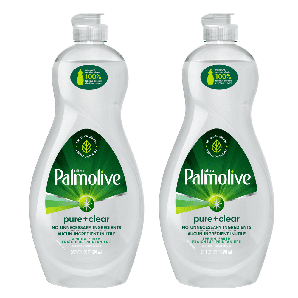 Palmolive Ultra Liquid Dish Soap, Pure and Clear 32.5 Fluid Ounce (2 pack)