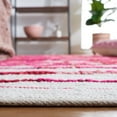 thumbnail image 4 of SAFAVIEH Montauk Rowena Striped Area Rug, Red/Ivory, 6' x 9', 4 of 11