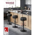 thumbnail image 2 of Set de 3 taburetes de bar VASAGLE EKHO giratorios y regulables, 2 of 6