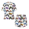thumbnail image 4 of Picia Cartoon Monster Trucks1 Pajamas Sets for Women Soft Short-Sleeved Pjs with Lounge Shorts Two Piece Sleepwear-XX-Large, 4 of 9