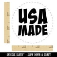 thumbnail image 2 of USA Made Fun Text Self-Inking Rubber Stamp Ink Stamper - Pink Ink - Small 3/4 Inch, 2 of 7