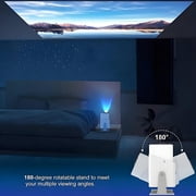 Foluu Mini 4K 16:9 Supported 3D Multimedia Projector with WiFi 5G & Bluetooth, White