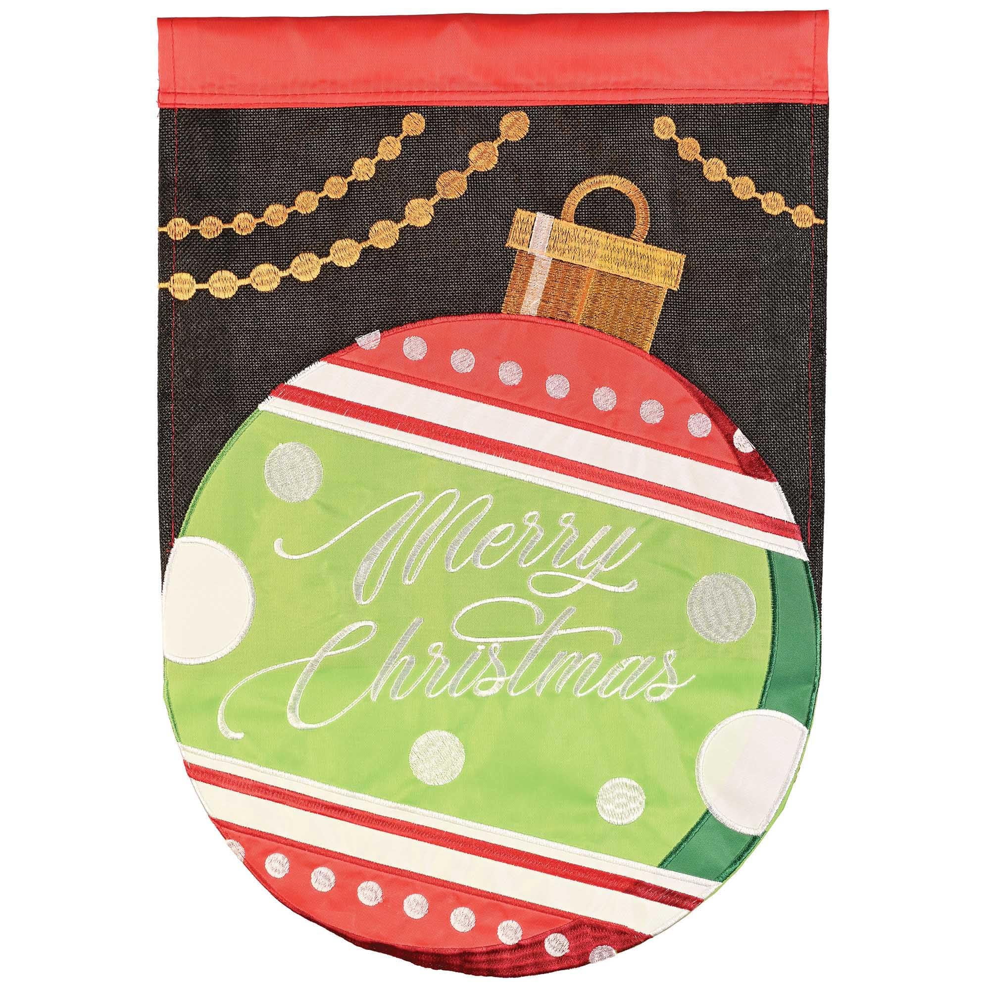 Dicksons Magnolia Garden Outdoor Flag Decoration For Garden, Yard, Or Walkway Large 29 x 42, Weather Resistant Polyester, Ornament Merry Christmas