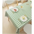 thumbnail image 1 of Nappe en PVC, Nappe Basse Anti-Lavage, Nappe Rectangulaire en Losange, 90*140cm, Grille Vert Frais, 1 of 1