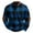 Dark Blue, variant on Men's Casual Retro American Checkered Print Round Neck Long Sleeve Half-Zip Pullover Sweatshirt - Trendy Streetwear, Comfort Fit, Soft Fabric for Everyday Style,Red,M