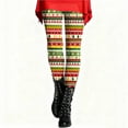 thumbnail image 3 of DDAPJ pyju Women's Christmas Leggings Xmas Plaid Print Casual Skinny Pants Novelty Holiday Party Tights Buttery Soft Yoga Pants Multicolor S, 3 of 8