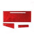 thumbnail image 2 of Real Bright Soft Car Interior Carbon Fiber Sticker Decoration3Pcs Red Carbon Fiber Interior Storage Accent Cover For Honda Civic CoupeAuto Car Protection Interior Accessories, 2 of 8