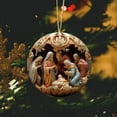 thumbnail image 4 of TNDBKQWR Nativity Scene Ornament Nativity Figurines, Handmade Nativity Scene Ornament 7cm, Christmas Decorations Home(1PCS), 4 of 5