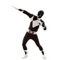 thumbnail image 2 of Morphsuits Adult Black Power Ranger Morphsuit Mens Superhero Fancy Dress Costume Halloween Black L, 2 of 7