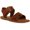 Cognac Leather, variant on Steve Madden Womens Santo Leather Animal Print Slingback Sandals