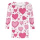 thumbnail image 4 of RKSTN Valentines 3/4 Sleeve Tops for Women Oversized Crewneck Valentine's Day Graphic Printed Short Sleeve T Shirt Womens Casual Round Neck Loose Comfy Loves Heart Print Three Quarter Sleeve Shirts, 4 of 6
