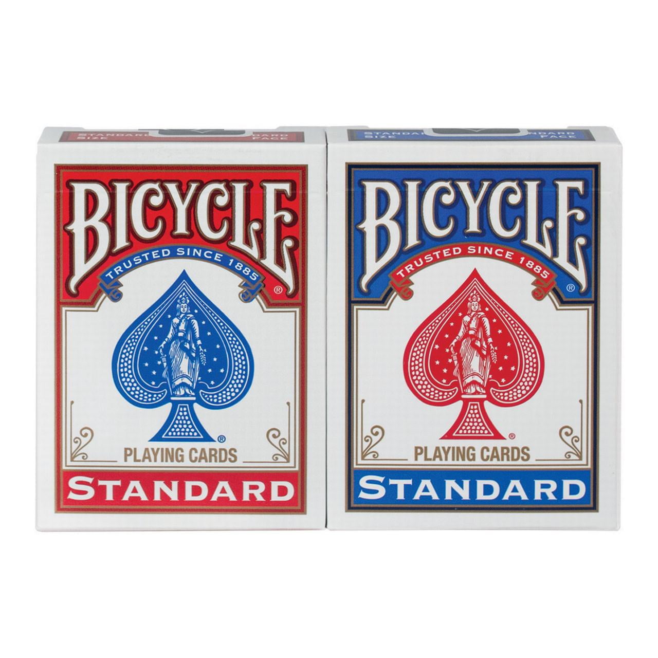Details about   TWO PACK Bicycle Standard Playing Cards Red & Blue Brand New 