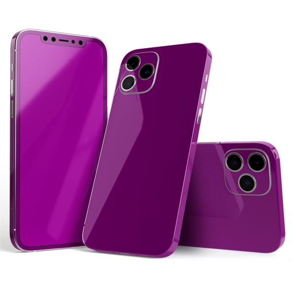 DesignSkinz Solid Dark Purple Full-Body Skin Decal Wrap Cover for iPhone 16