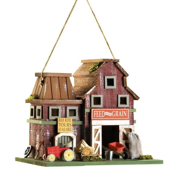 Zingz & Thingz Rustic Farmstead Birdhouse 10.25x7x8.5"