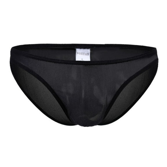 Jwputqe Thongs,Thongs For Men,Mens ThongsBreathable,Cooling,Solid,Low Waist,Polyester,Cotton,Black,L