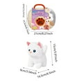 thumbnail image 2 of Plush Toy Kitty Electronic Interactive Cat Walking Cat Toy for Kids Realistic Toys for Girls Boys Toddler Toys Barking Wagging Tail Kitty Pet Care Gifts, 2 of 5