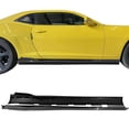 thumbnail image 2 of Ikon Motorsports Side Skirts Compatible with 10-15 Chevy Camaro Ikon V2 Style Carbon Fiber Print Side Skirts Rocker Panel Extension Bodykit PP, 2 of 8
