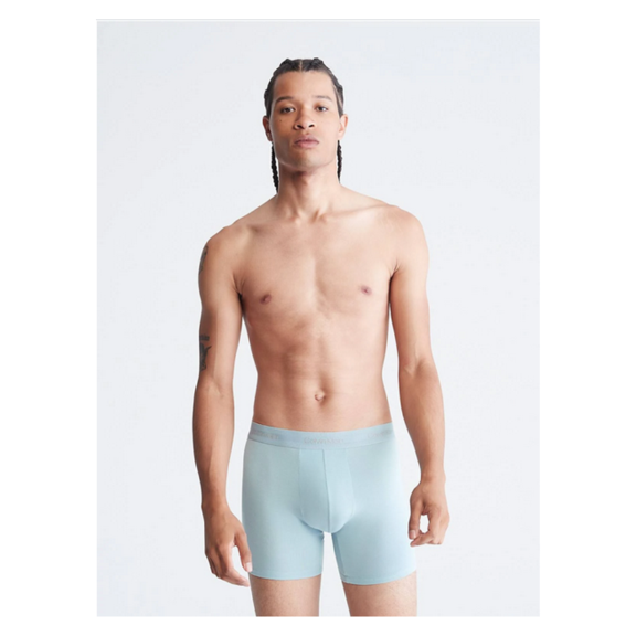 Calvin Klein Men Modal Stretch Ultra Soft Boxer Brief, Pastel Blue , Medium