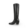 thumbnail image 3 of Naturalizer Women's Fae Knee High Boot Black Leather 6W, 3 of 5