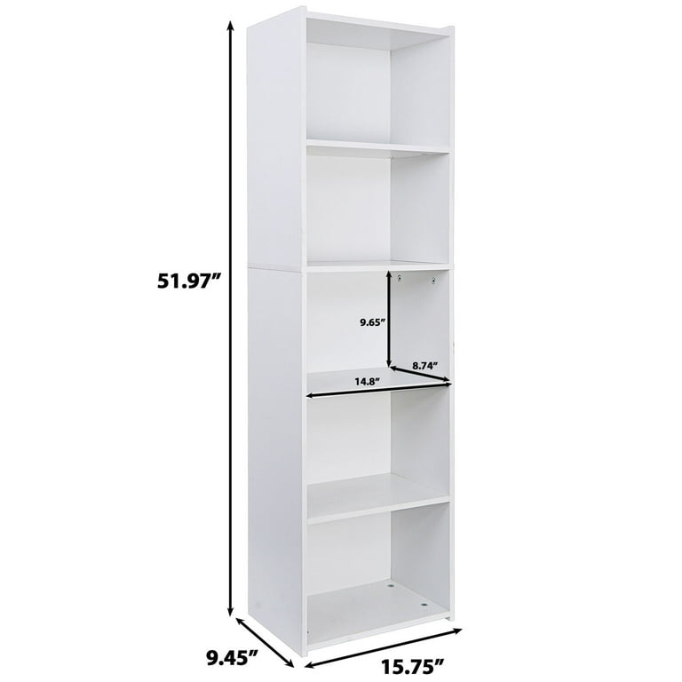 Walmart Black Friday Deals 2025 ZenStyle 5 Tier Bookshelf, White